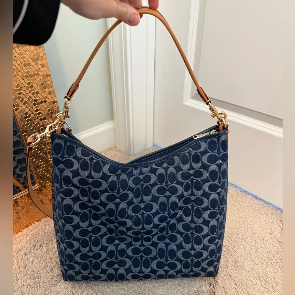 Coach Large Laurel in Denim - Picture 4 of 12